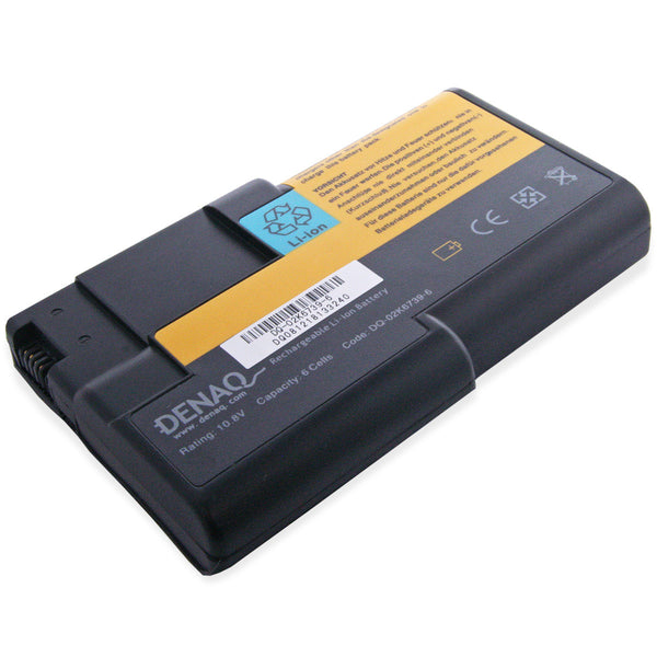 DENAQ 6-Cell 58Whr Li-Ion Laptop Battery for IBM ThinkPad I1800, A21e, A22e