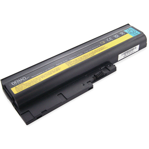 DENAQ 6-Cell 58Whr Li-Ion Laptop Battery for IBM ThinkPad R400, R500, R60, R60e, R60i, R61, R61e, R61i; ThinkPad SL300, SL400, SL500; ThinkPad T500, T60, T60p, T61, T61p; ThinkPad W500; ThinkPad Z60m, Z61e, Z61m, Z61p