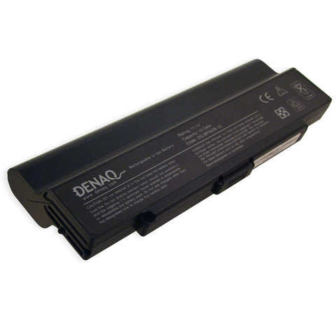 DENAQ 12-Cell 8800mAh Li-Ion Laptop Battery for SONY VGN-AR, VGN-C, VGN-FE, VGN-FJ, VGN-FS, VGN-FT, VGN-N, VGN-S, VGN-Y. Not compatible with VGN-AR830E