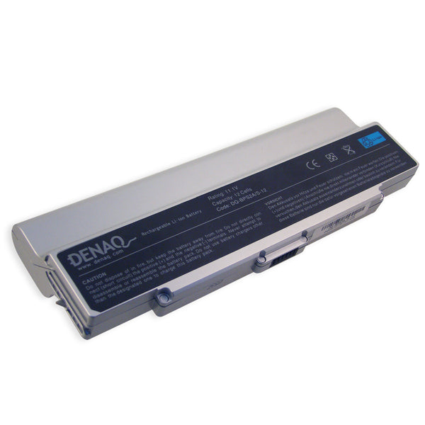 DENAQ 12-Cell 8800mAh Li-Ion Laptop Battery for SONY VGN-C, VGN-N, VGN-SZ. Not compatible with VGN-AR830E