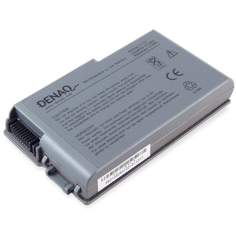 DENAQ 6-Cell 53Whr Li-Ion Laptop Battery for DELL Inspiron 500m, 510m, 600m; Latitude D500, D505, D510, D520, D530, D600, D610; Precision M20